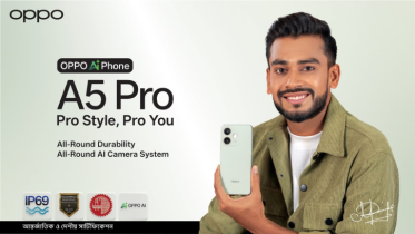 অপো এ৫ প্রো’র ব্র্যান্ড অ্যাম্বাসেডর মেহেদী হাসান মিরাজ