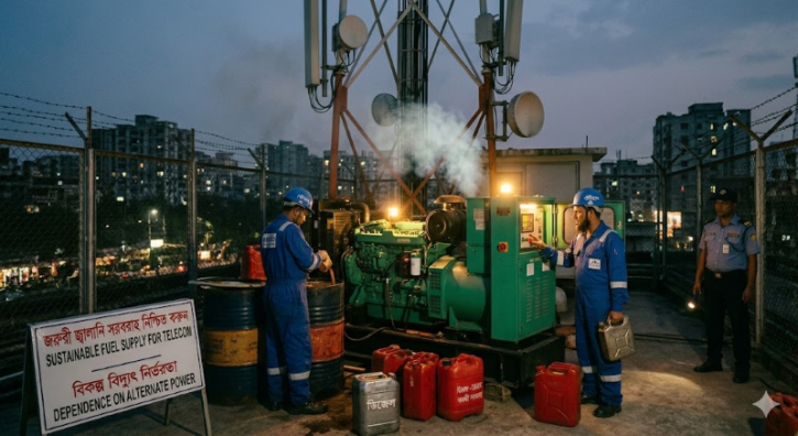 জ্বালানি সংকটে টেলিকম খাত ঝুঁকিতে, সেবা বিঘ্নের আশঙ্কা