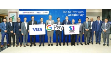 ভিসা কার্ডে গুগল পে চালু করল সাউথইস্ট ব্যাংক