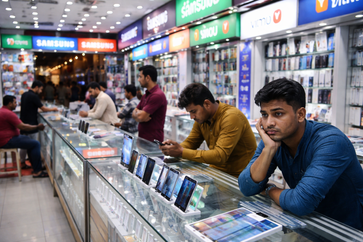 মোবাইল ফোন বিক্রিতে বড় পতন, বাজারে মন্দা